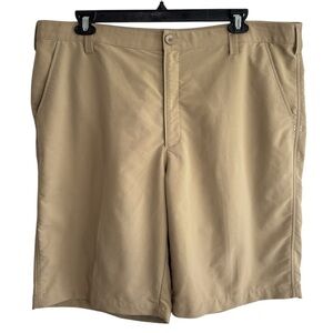 Under Armour Performance Shorts Stretch Khaki Size 42 Golf Athleisure Preppy